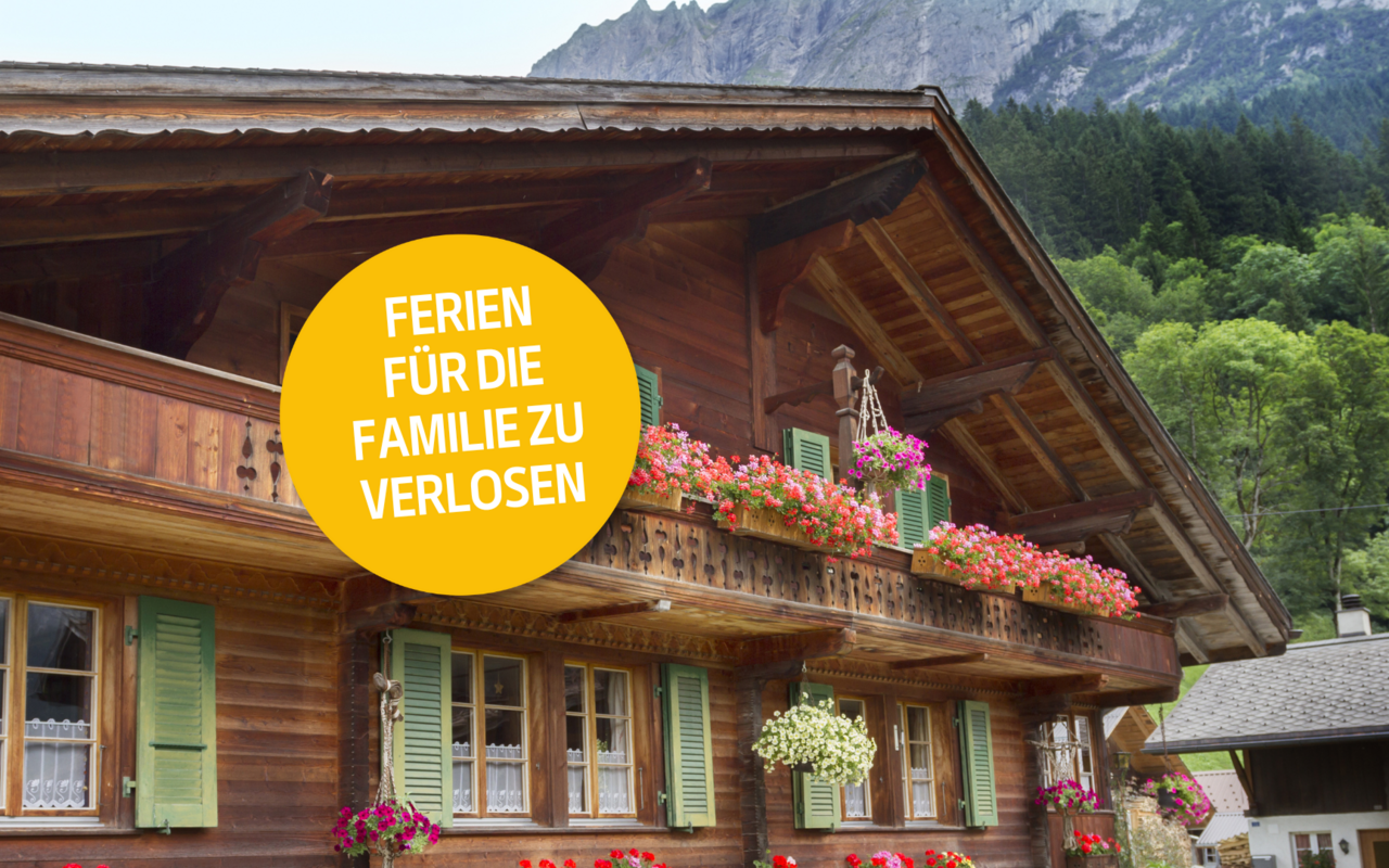 Gewinnen Sie Ferien auf dem Bauernhof für die Familie.