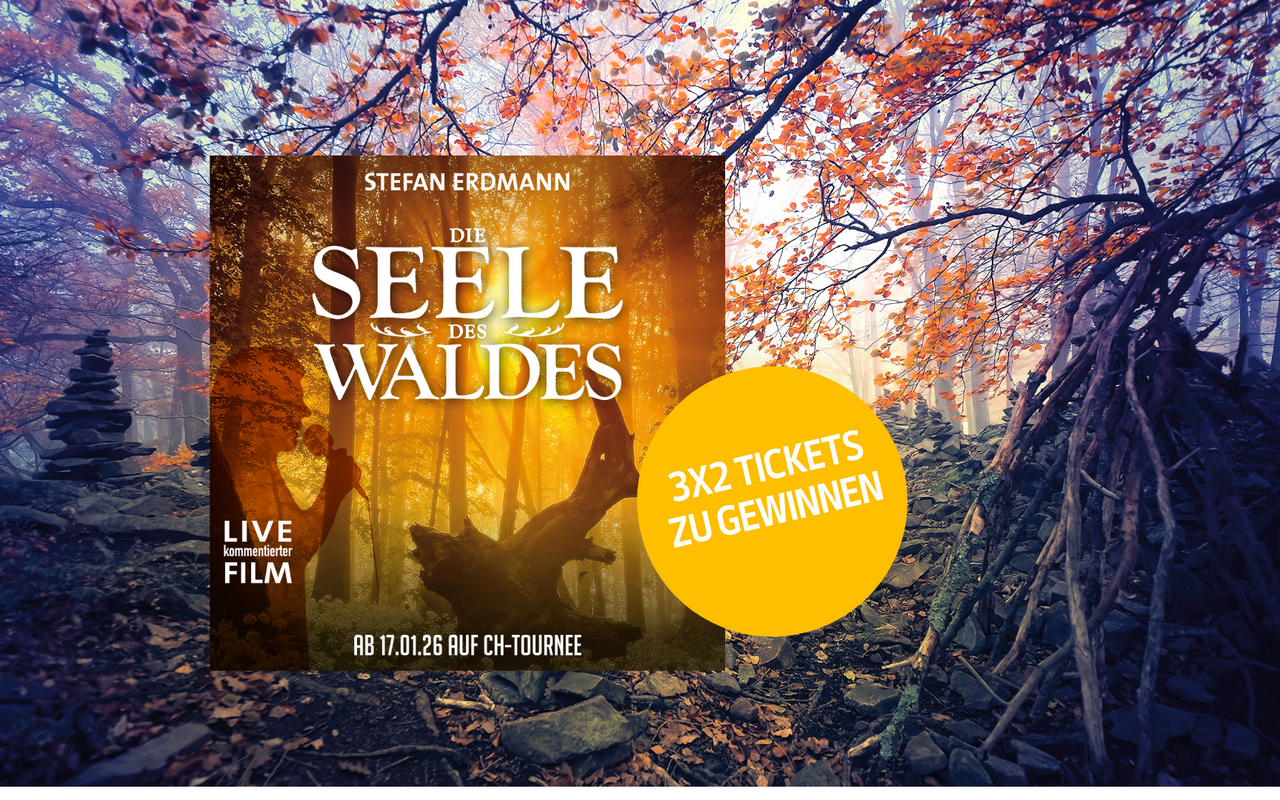 Gewinnen Sie 3x2 Tickets für «Die Seele des Waldes» und entdecken Sie die Schönheit der Natur.
