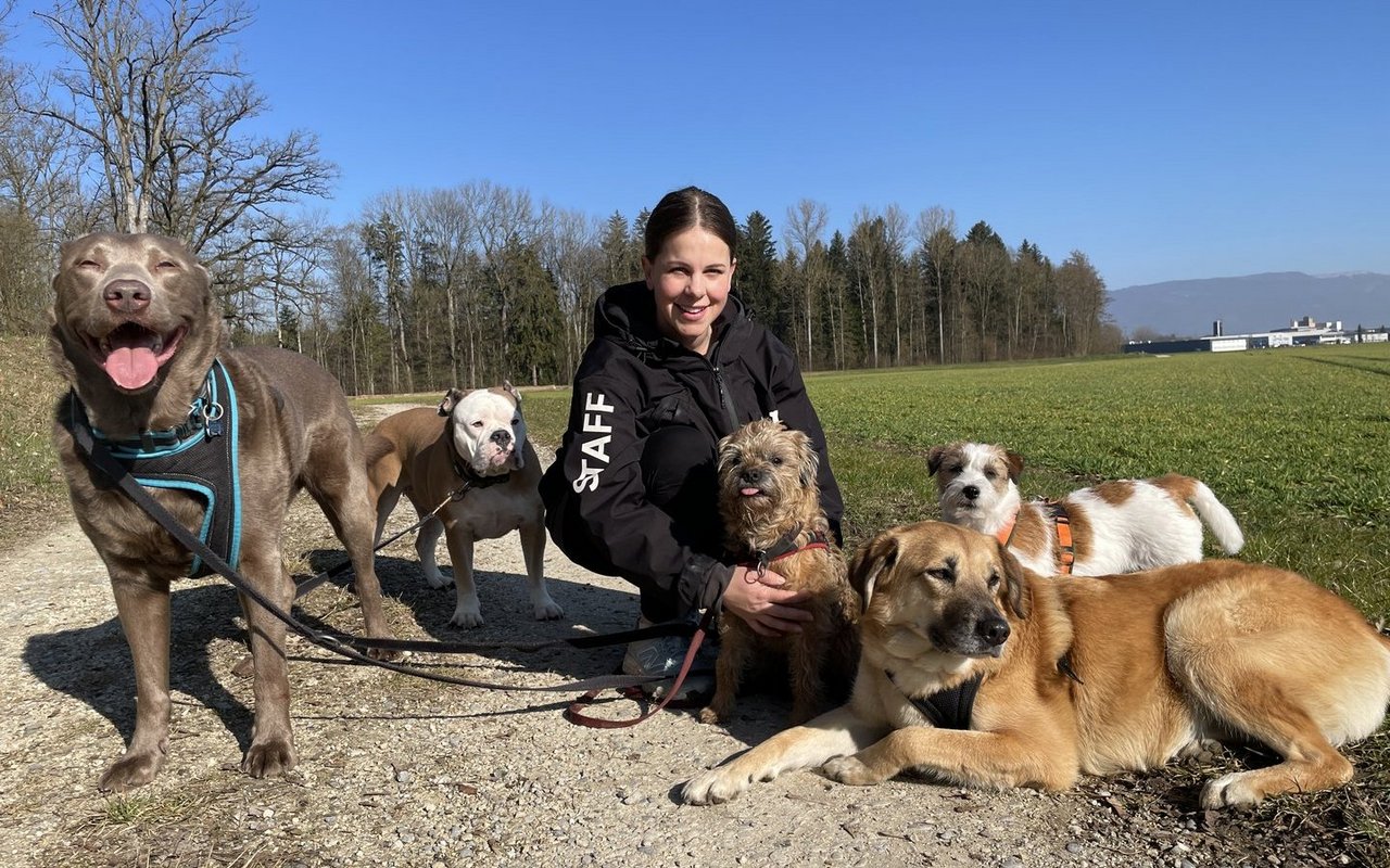 Lara von Aesch kann sich auf Spaziergängen Zeit nehmen für kurze Pausen.