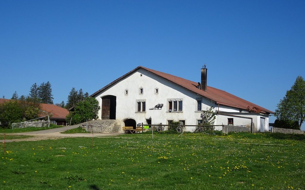 Typisches Jurahaus in den Freibergen. 