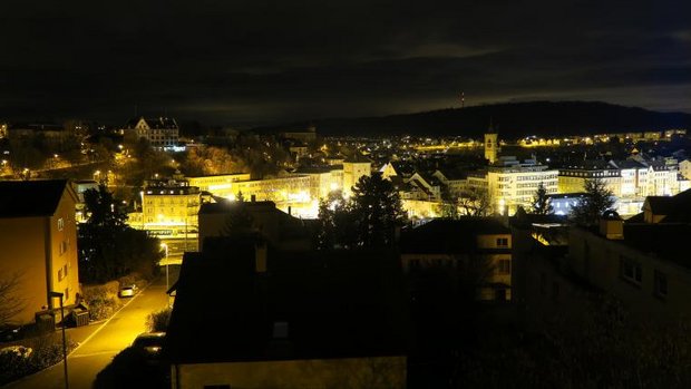 Schaffhausen bei Nacht